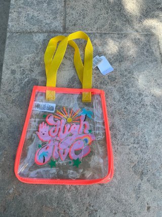 Bolsa de playa transparente Accessorize