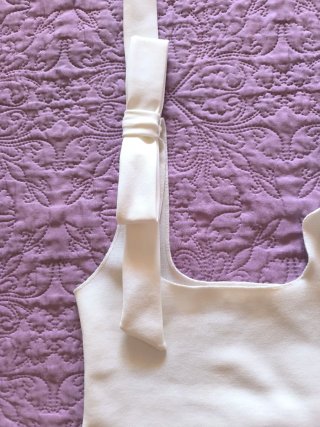 Top Zara Lazos Blanco Talla m elastico