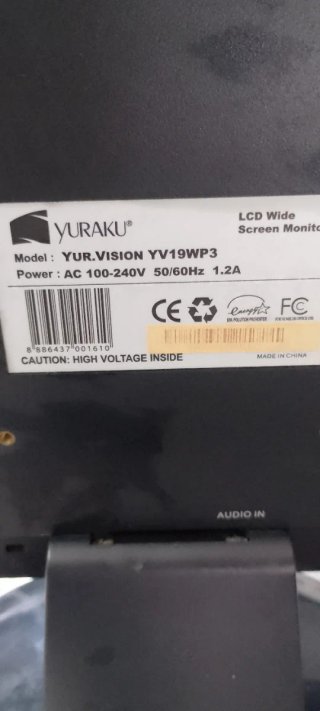 Pantalla HP Negra