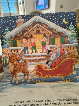 La Casa de Papá Noel desplegable Pop Up