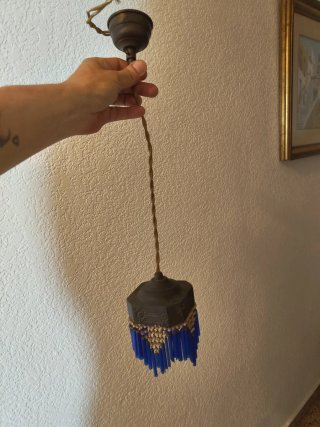 Juego 2 lámparas lágrimas vintage clásica