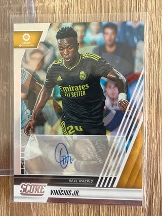 Cromo Vinicius Jr. Panini Score Autógrafo 1/3