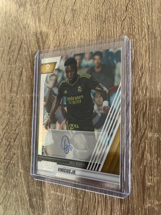 Cromo Vinicius Jr. Panini Score Autógrafo 1/3