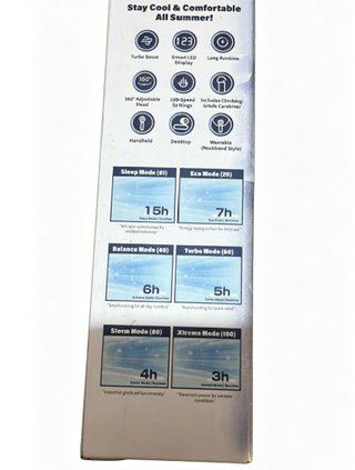 SIN ABRIR Ventilador Portátil de Mano Plegable