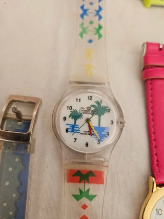 Lotto Orologi Vintage Q&Q Arancio Rosa