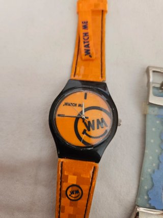 Lotto Orologi Vintage Q&Q Arancio Rosa