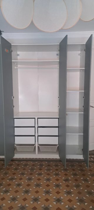 Armarios PAX Ikea Gris Madera
