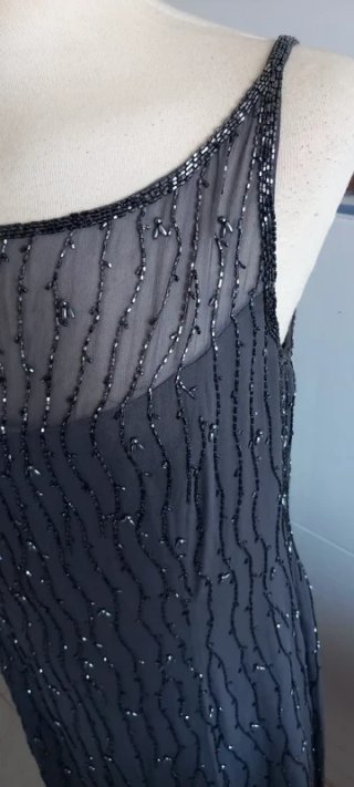 Vestido Pronovias Seda T.46 Gris