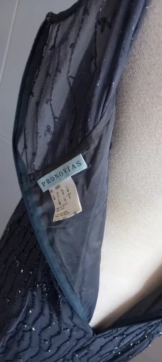 Vestido Pronovias Seda T.46 Gris
