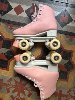 Patines artísticos rosas talla 39