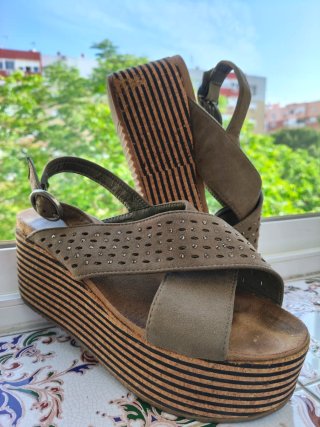 Sandalias Plataforma Mujer