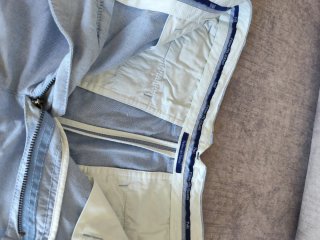 Bermudas de vestir azul claro