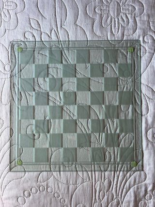Set 4 Juegos Cristal: Ajedrez, Damas, Backgammon,