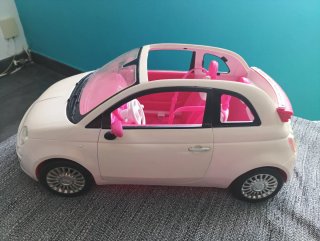 Coche Barbie Fiat 500 Rosa