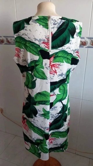 Vestido estampado floral mujer T. XXL