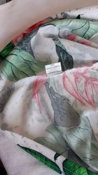 Vestido estampado floral mujer T. XXL