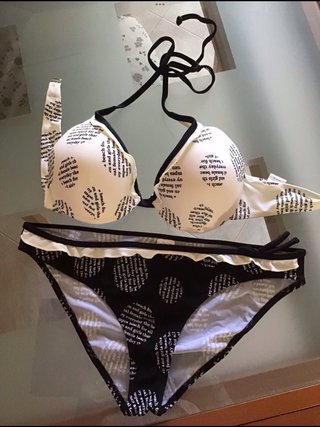 Costume da bagno donna bianco e nero