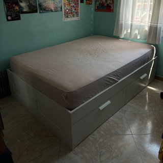 Estructura Cama Brimnes 140x200 con Almacenaje