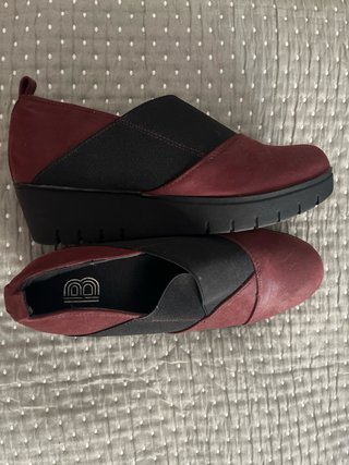 Zapatos Bosanova Mujer Negros y Rojos