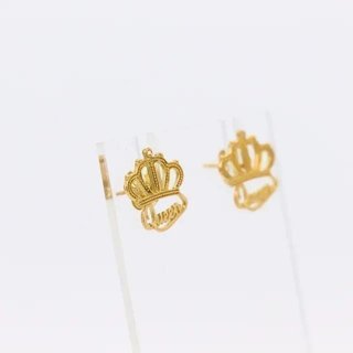 Pendientes Corona Queen Dorados