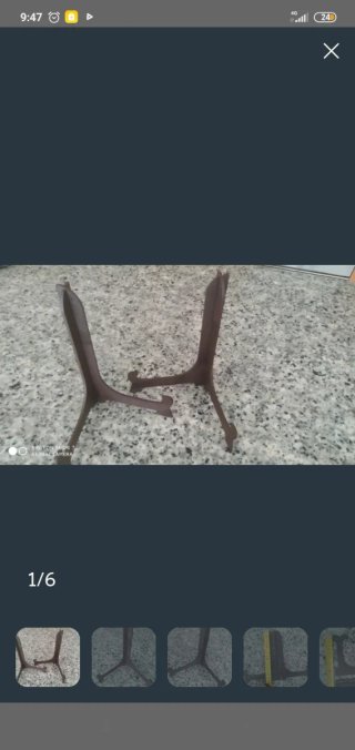 Lote  6 Soportes para Platos/Marcos