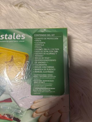 Juego Ciencia y Juego Lab Cristales