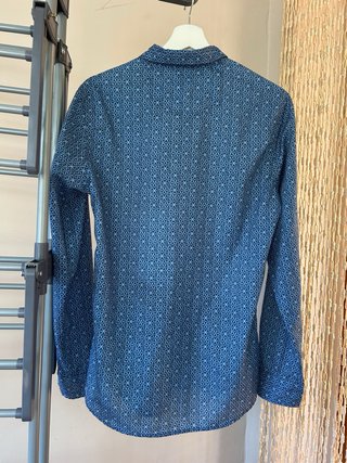 Camisa Álvaro Moreno azul y blanca Talla S