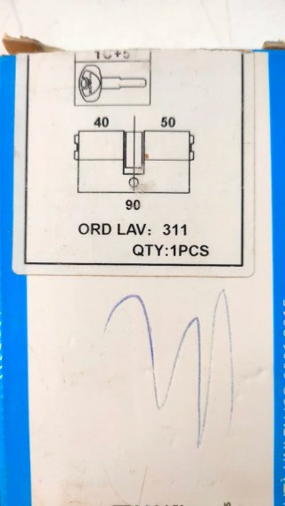 Cilindro Seguridad SECUREMME K1 40-50mm