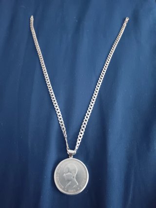 Plata 45cm y Moneda AlfonsoIII Particula 674324520