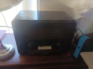 Radio CD Clásica Daklin Marrón