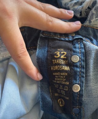 Jeans Takeshy Kurosawa uomo taglia 32 distressed