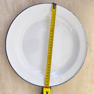 Plato tortillero grande de porcelana blanca