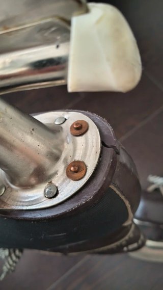 Pattini da hockey su ghiaccio retro vintage Bauer