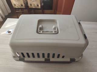 Transportín Mascotas RIBECAN Beige/Gris