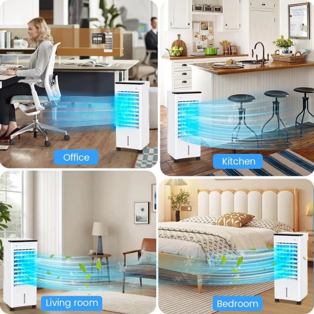 Raffreddatore d'aria, ventilatore e umidificatore Aircool
