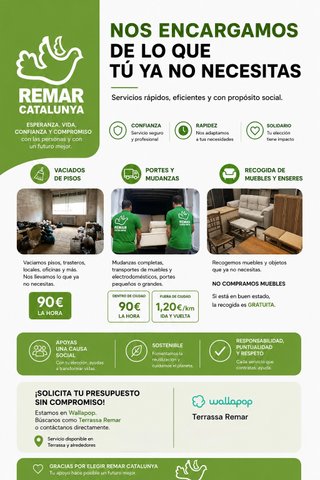Mudanzas, Portes, Recogida y Vaciados