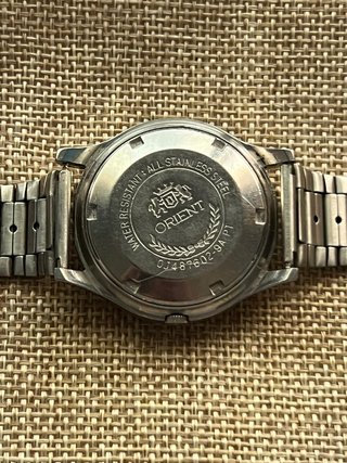 Reloj Orient Automático Vintage Marrón/Plata