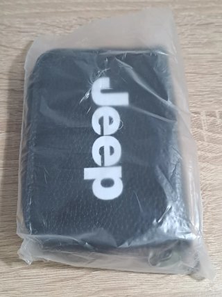 Porta tarjetas Jeep Negro Cremallera