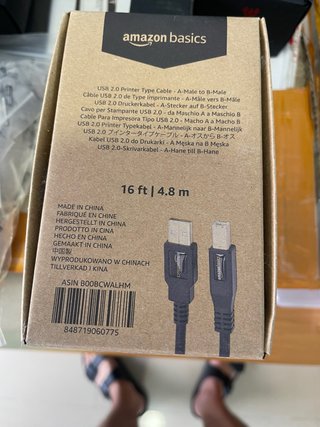 Lote 4 Cavi USB 2.0 Amazon Basics A-Maschio a B-Maschio