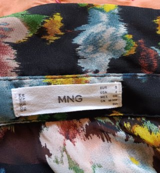 Vestido Mango floral talla S
