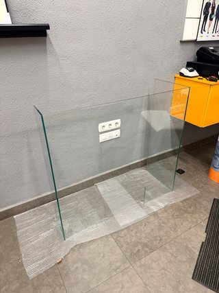 Mampara Cristal Mostrador con Ventana