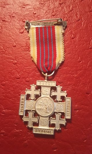 Cruz de Jerusalén Antigua Condecoración