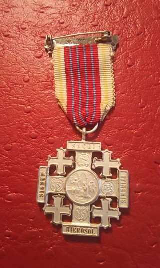 Cruz de Jerusalén Antigua Condecoración