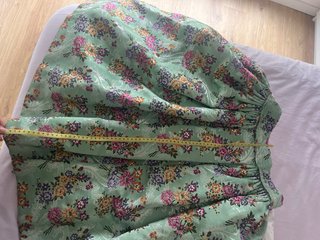 Traje Fallera Niña Verde y Multicolor. Talla 4-6