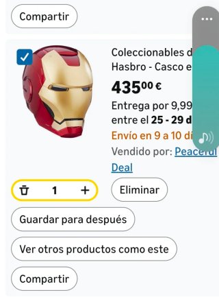 Casco Iron Man Marvel Avengers Endgame