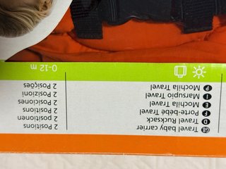 Mochila portabebés Jane naranja