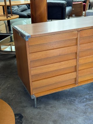 Cajonera Mid Century Madera y Metal