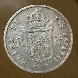 2 Reales 1853 Sevilla Isabel II
