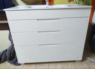Lavabo de baño blanco 4 cajones NUEVO