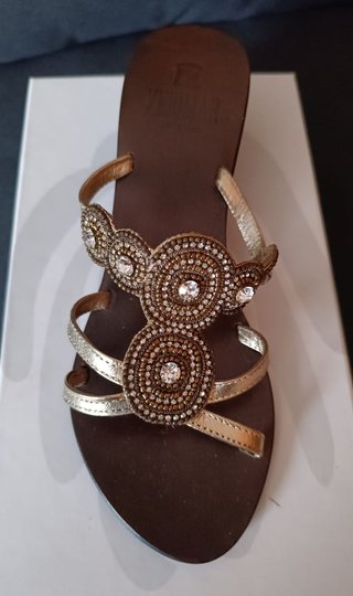 Sandalias Zerimar Piel Talla 38 Joya